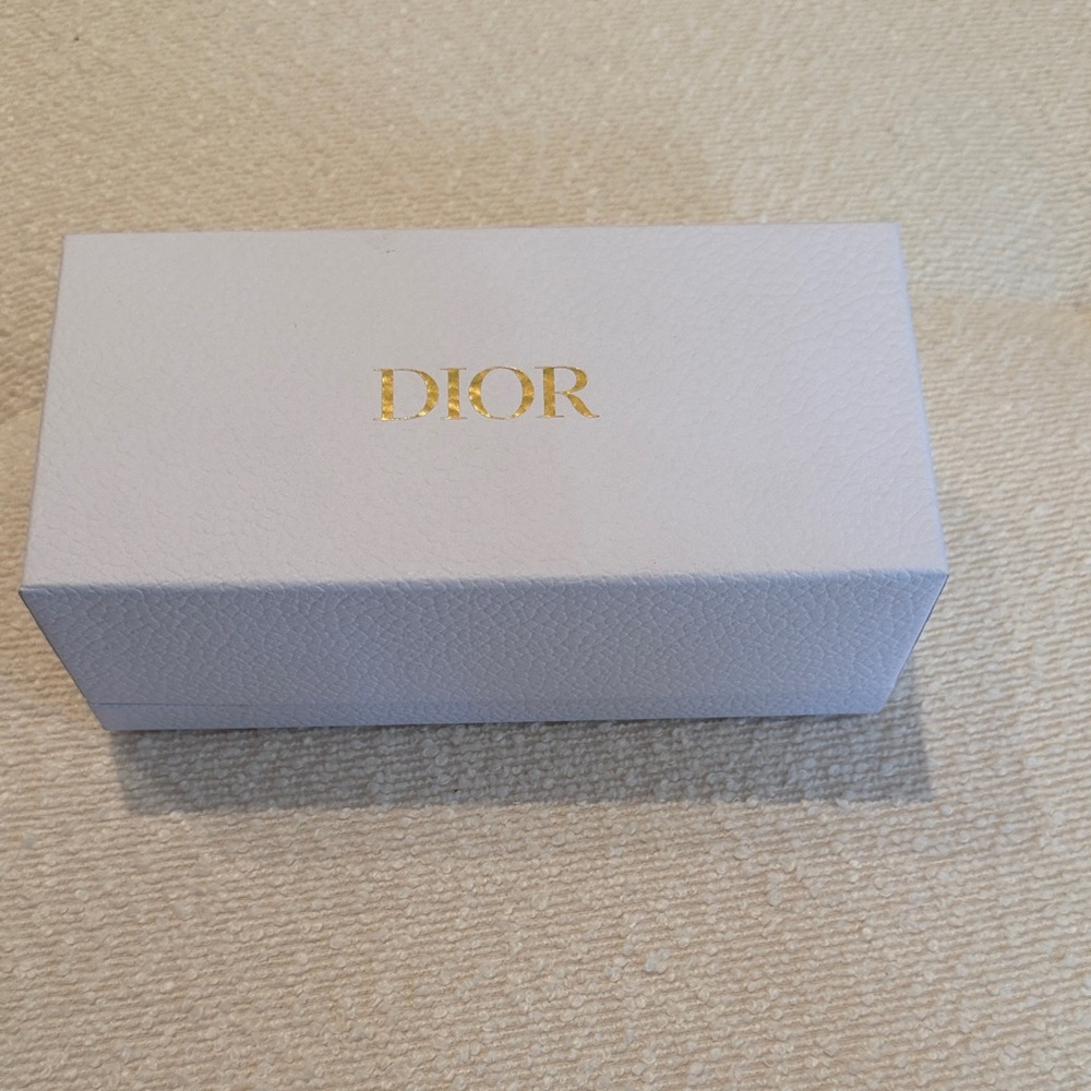 DIOR White (Sunglasses) Box with Gold Lettering. NEW
